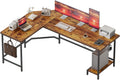 L Shaped Gaming Desk 59in for Home Office and Writing Workstation