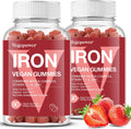 Iron Gummies Multivitamin for Women & Kids - Gentle Strawberry Boost