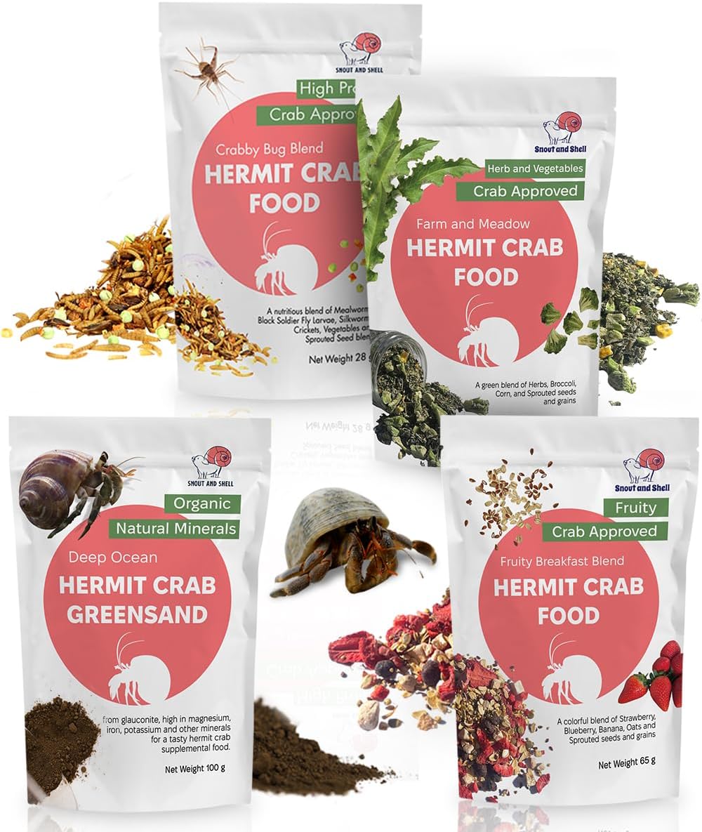 High-Protein Hermit Crab Food Bundle for Healthy Crabs