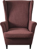 Waterproof Wingback Chair Slipcovers 2 Piece - Stretch Fit Protection
