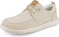 ASITVO Mens Wide Canvas Loafers Slip On Big Size Walking Shoes uppers