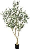 Olive Trees Artificial Indoor Faux Olive Tree 7ft - Lifelike 7ft Decor