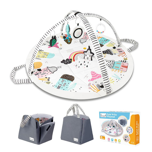 Li'l Pengyu Foldable Tummy Time Mat - Stage-Based Development Gym
