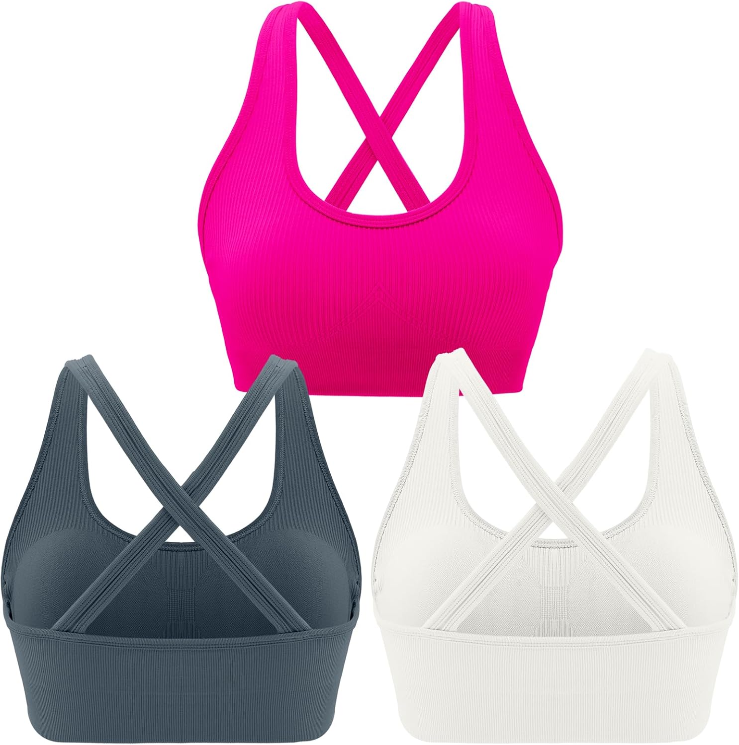 RUNNING GIRL High Support Criss-Cross Back Sports Bra Review