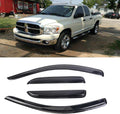 4pcs Window Visors Tape-On for 2002-2009 Dodge Ram Crew/Extended Cab