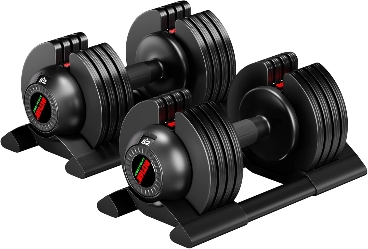 52LB Adjustable Dumbbell Set for Home Workout Strength Training