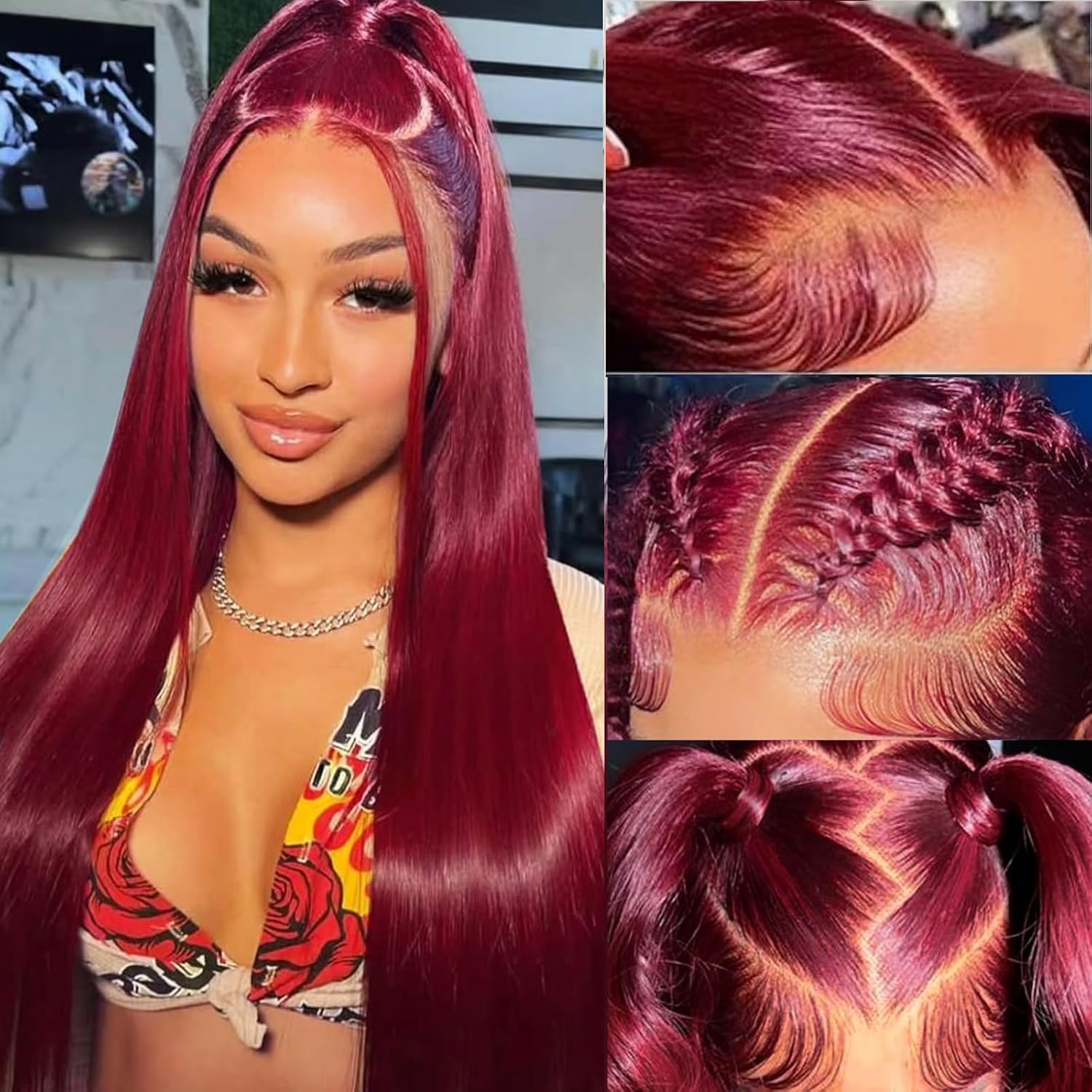 99j Burgundy Lace Front Wigs Human Hair for Stunning Looks