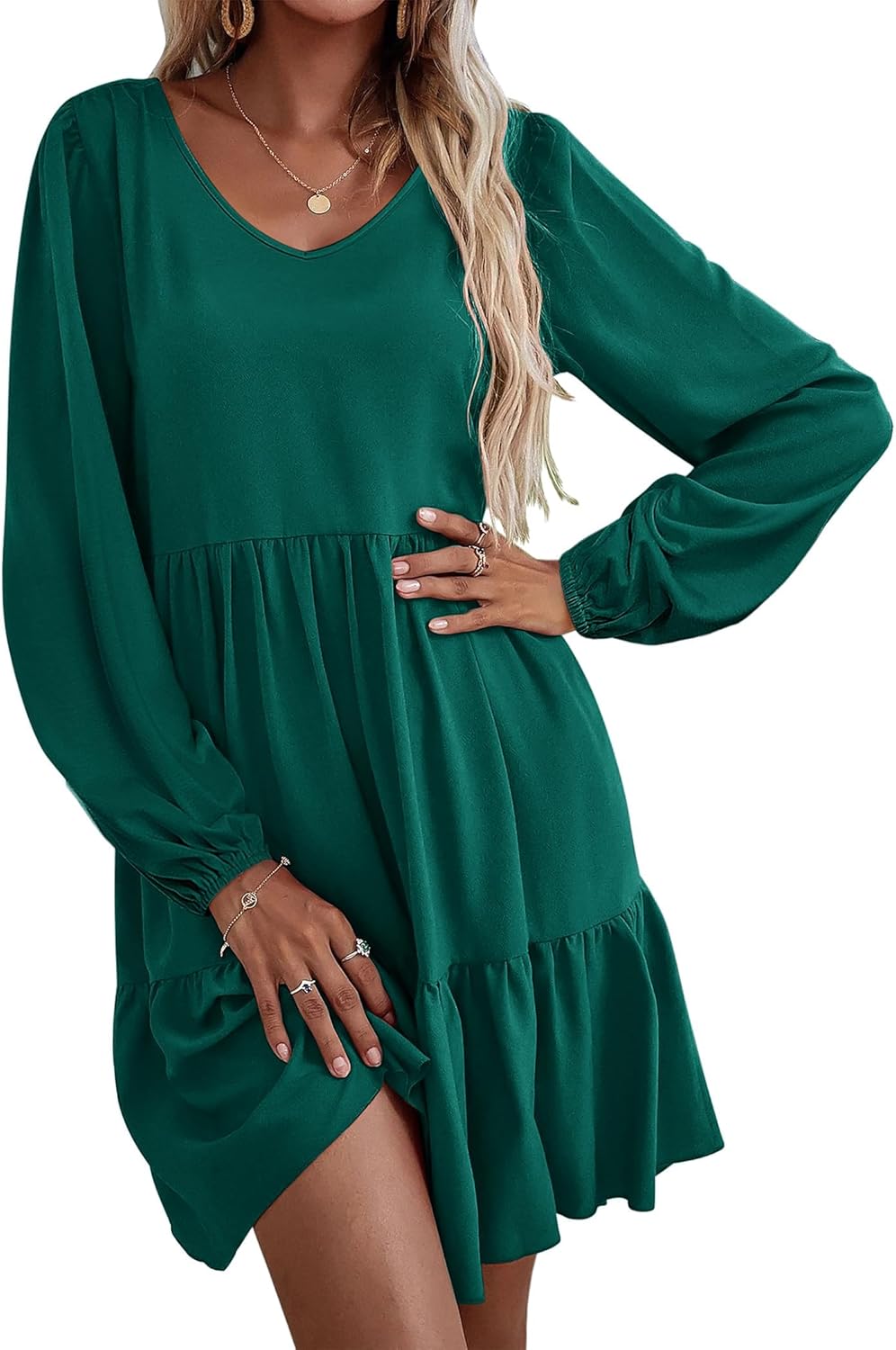 HOTOUCH Womens Casual A Line Dress with Pockets for Summer