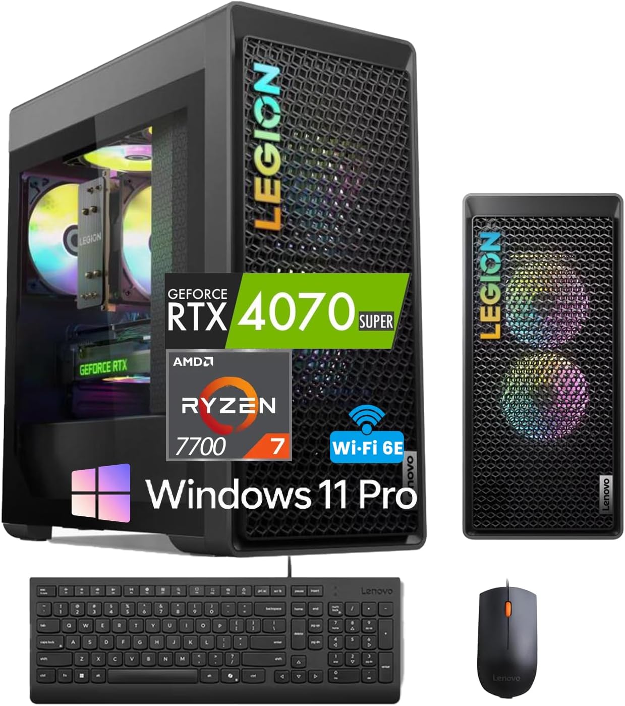 Lenovo Legion Tower 5 Gen 8 Gaming Desktop with RTX 4070 Super