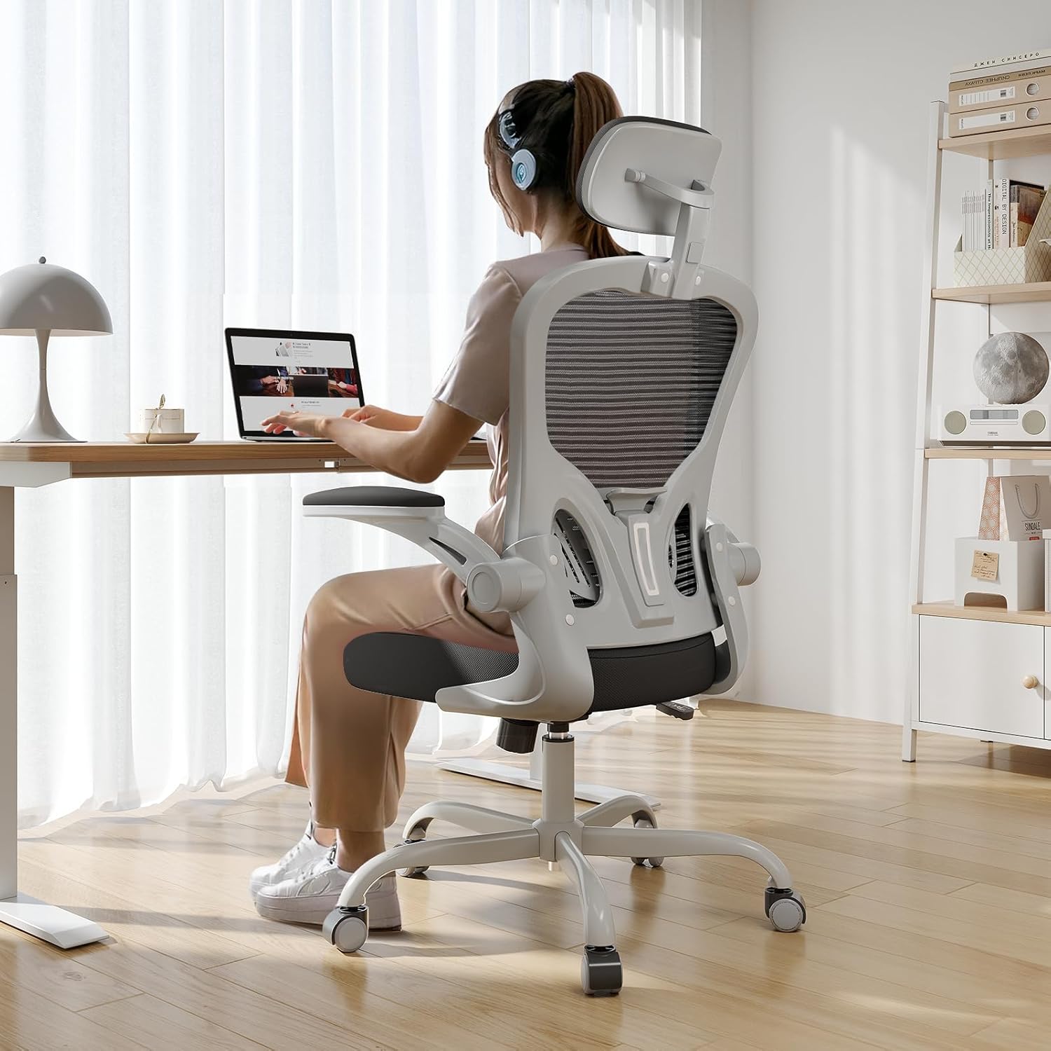 Ergonomic Desk Chair for Long Hours, 330LBS Capacity