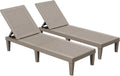 Devoko Outdoor Chaise Lounge Chair Set of 2 for Poolside Relaxation