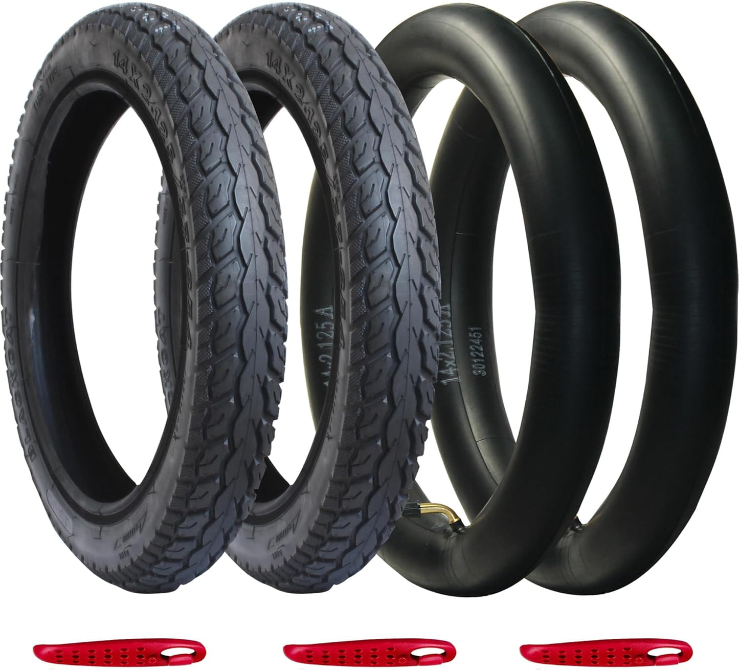 Libereco 2 Pack Electric Bike Tire 14x2.125 for E-bikes