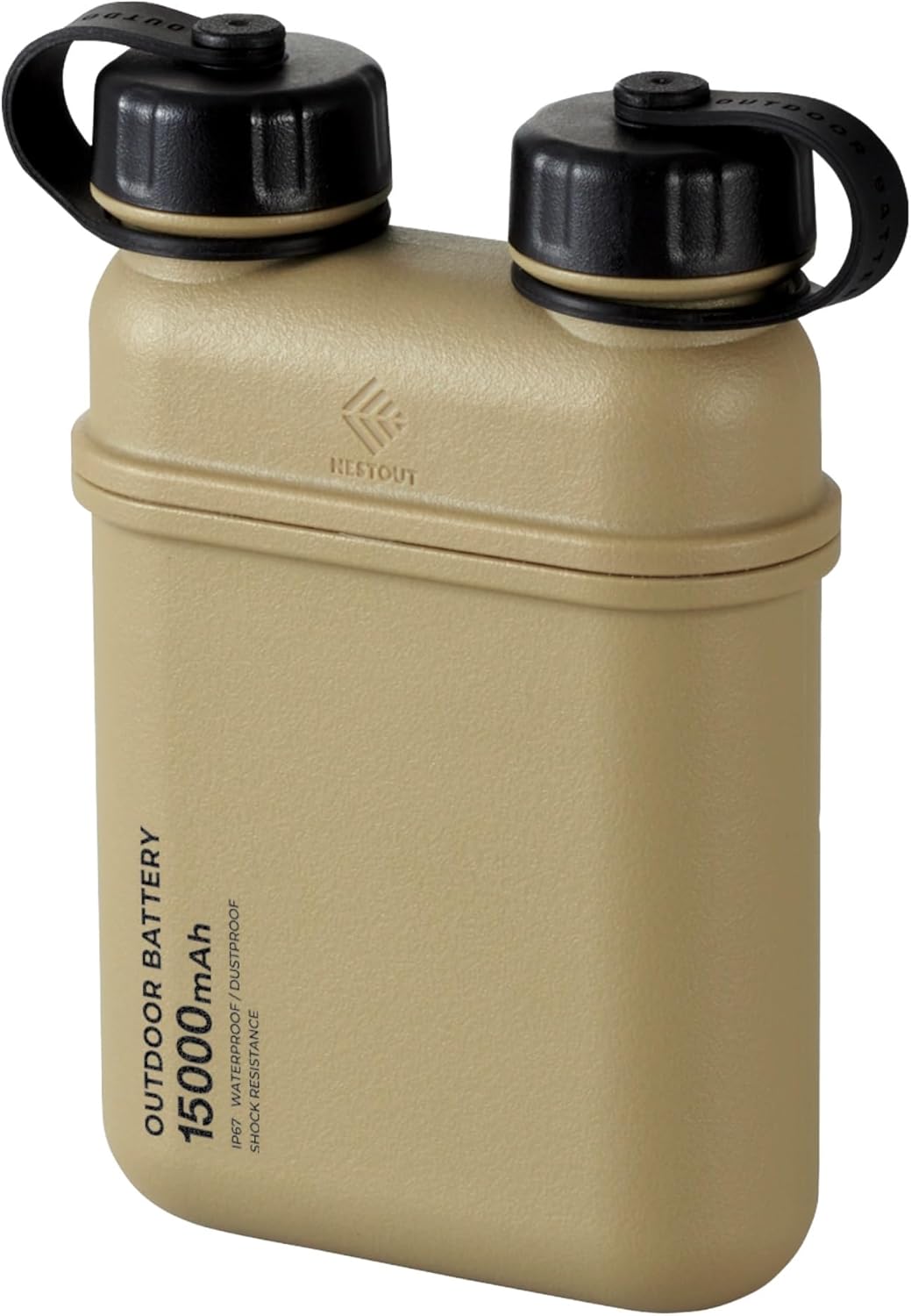 ELECOM NESTOUT 15000mAh Power Bank - Fast Charging, Waterproof, Durable