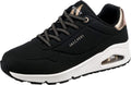 Skechers Uno Shimmer Away Wedge Slip-on Fashion Sneakers (Style T395)