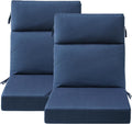 Sunbrella Outdoor High Back Chair Cushion Seat Pads - Weather-Ready