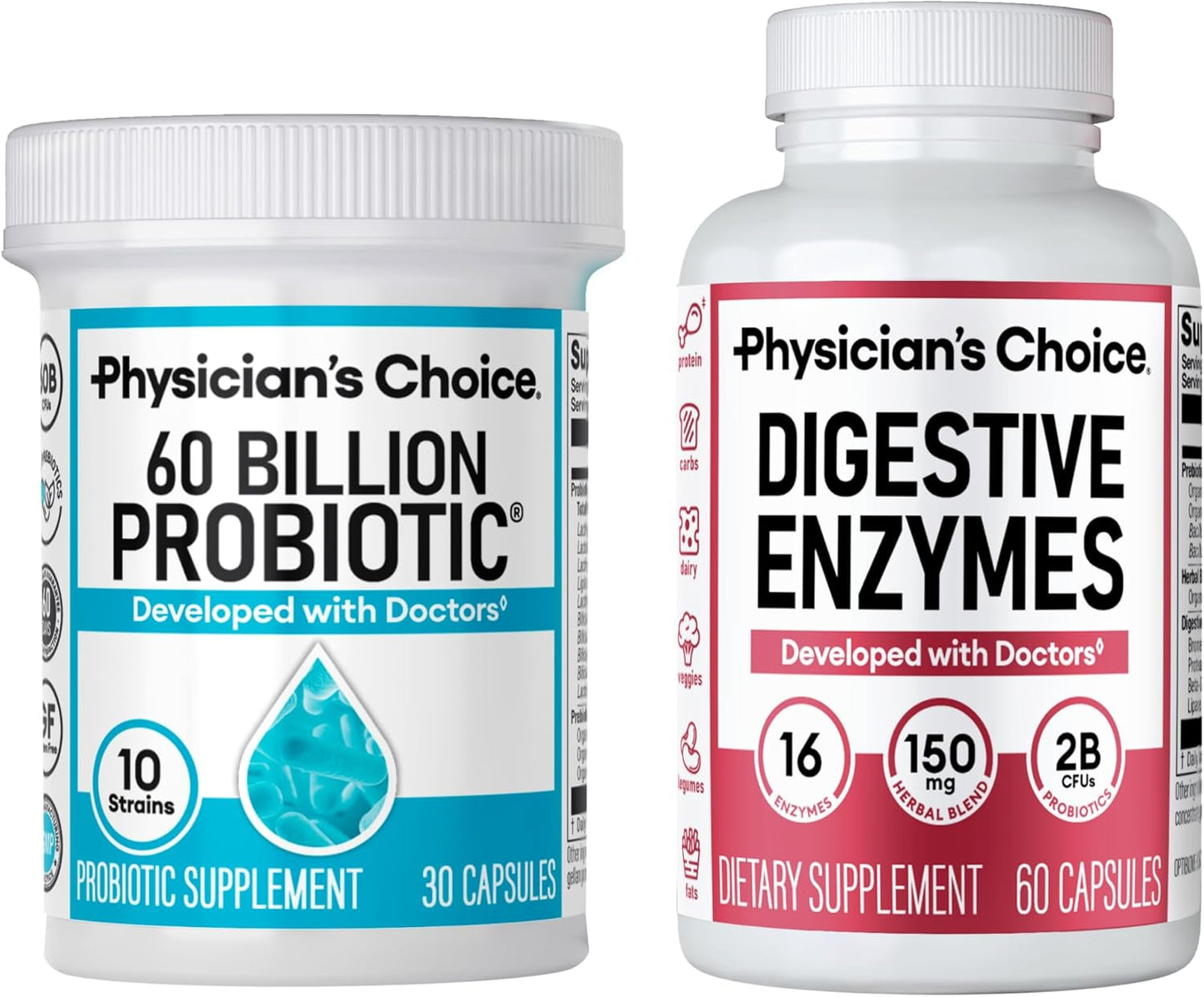 Advanced Gut Health Bundle with Probiotics and Enzymes for Wellness