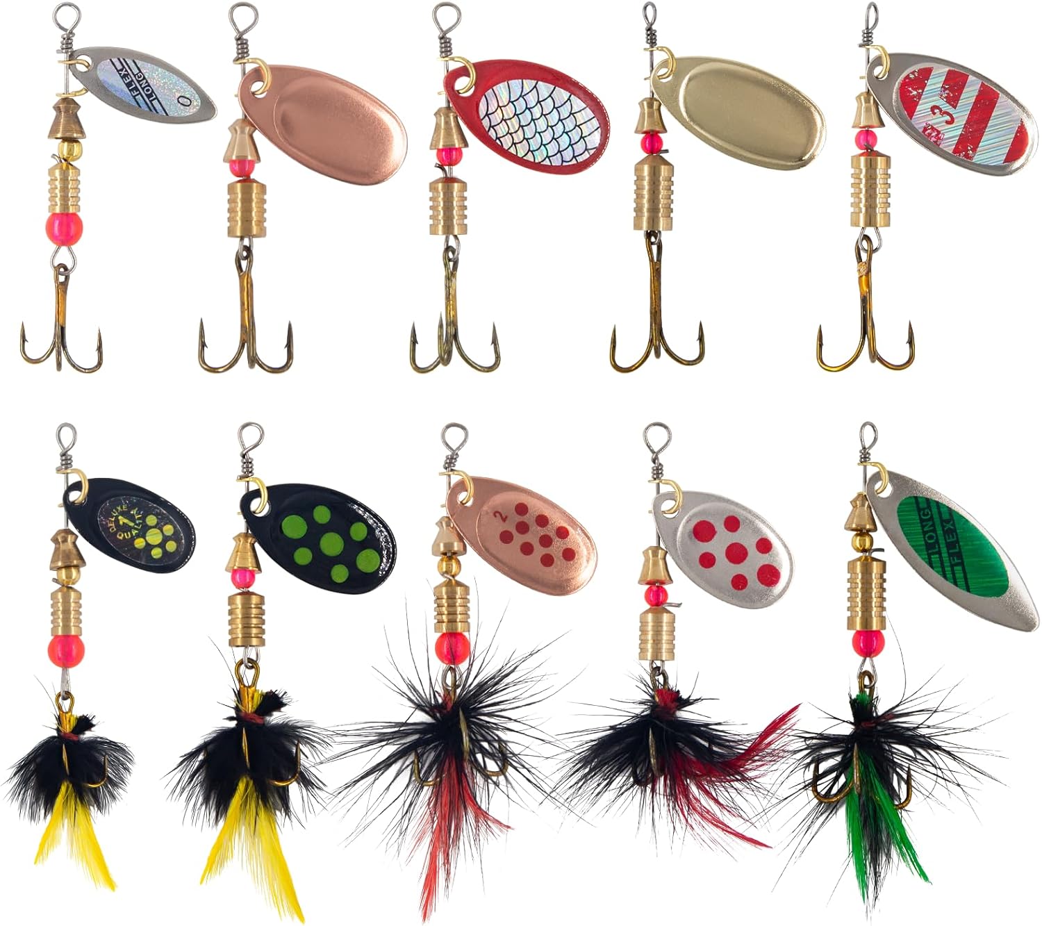 Spinner Bait Kit for Freshwater Fishing - YPWUE