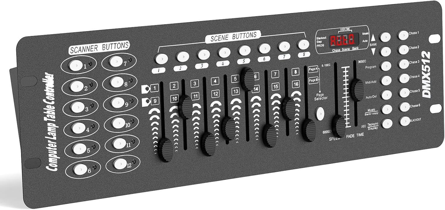 192 DMX Controller for DJ Shows, Parties, and Moving Heads