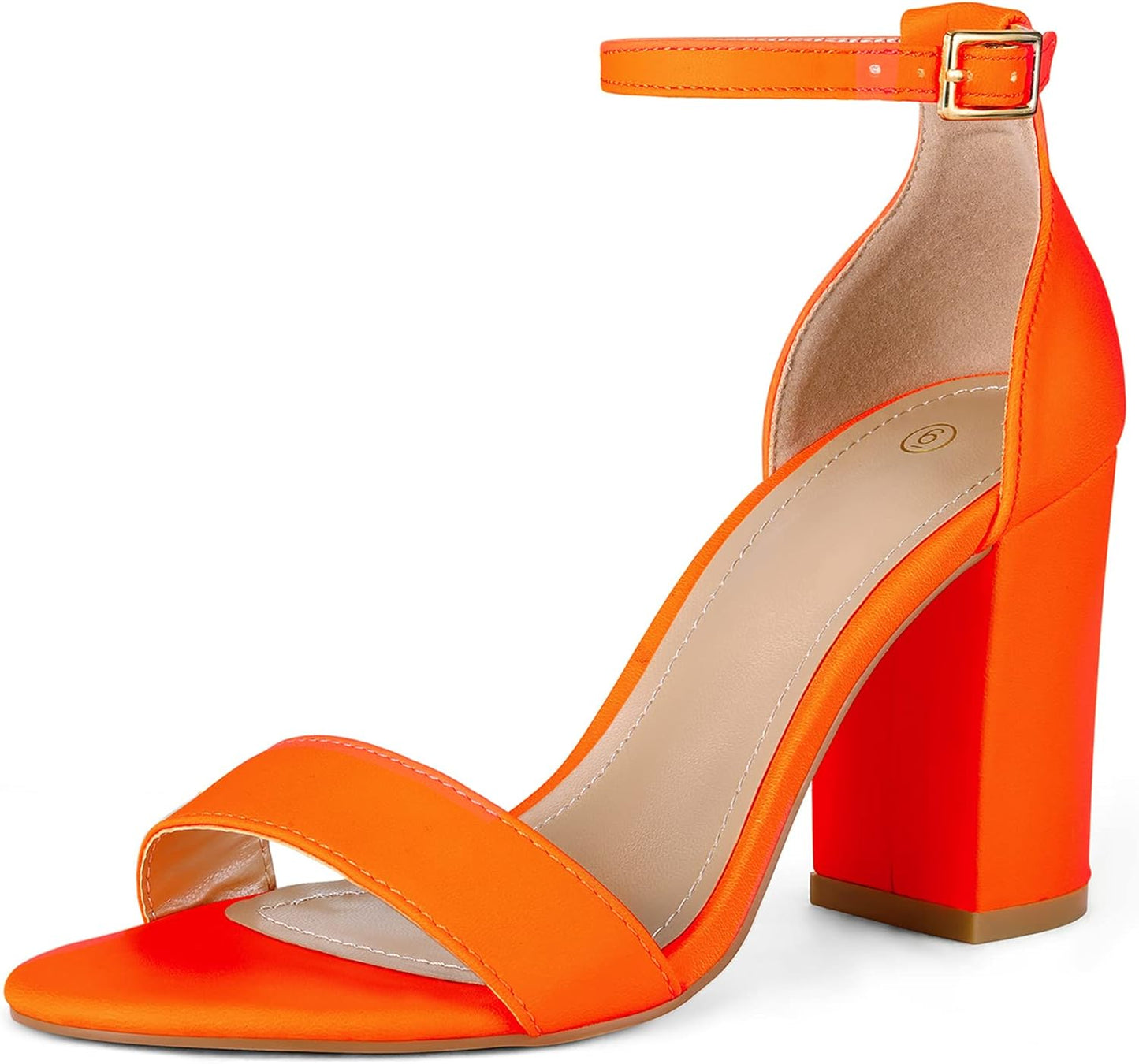 COASIS Women's Chunky Block Heels Open Toe Ankle Strap Sandals