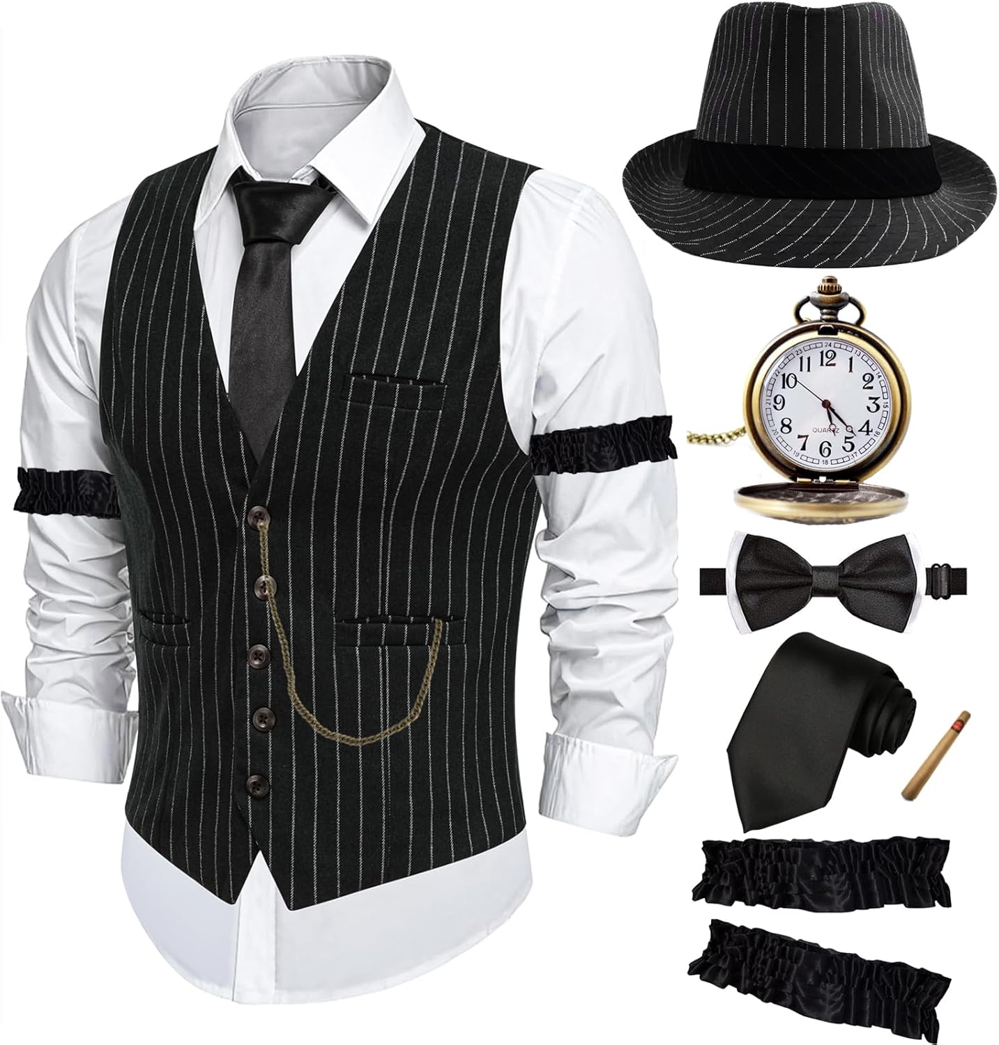 1920s Mens Costume Peaky Blinders Outfit for Halloween Events