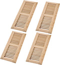 4 Pcs Pack Hardwood Red Oak Floor Register 4x12 in - Solid Oak Vents