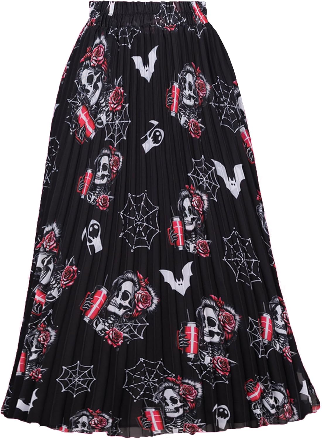 GOOBGS Women's Pleated A-Line High Waist Midi Skirt Review