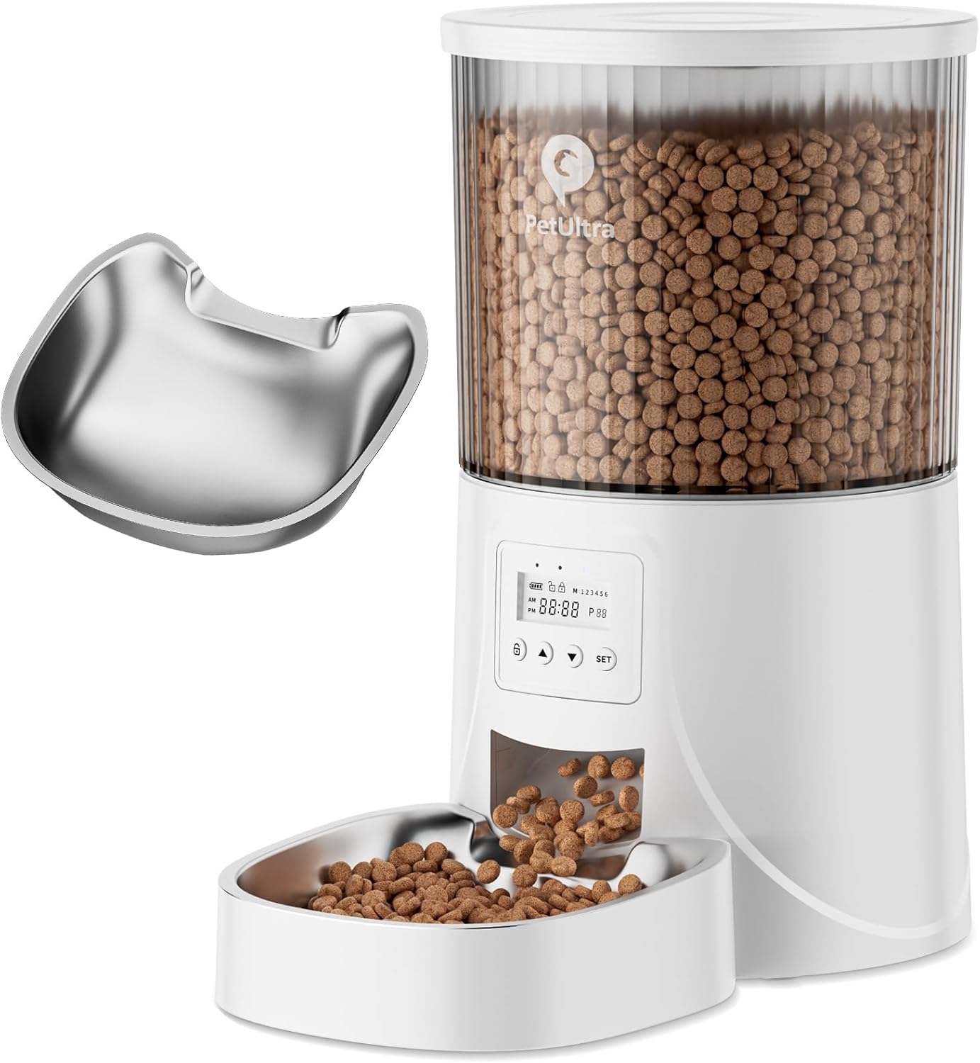 Automatic Cat Feeder with 4L Capacity for Timed Feeding