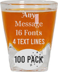 Personalized Shot Glass Bulk Pack 2oz - Custom Engraved Party Favors