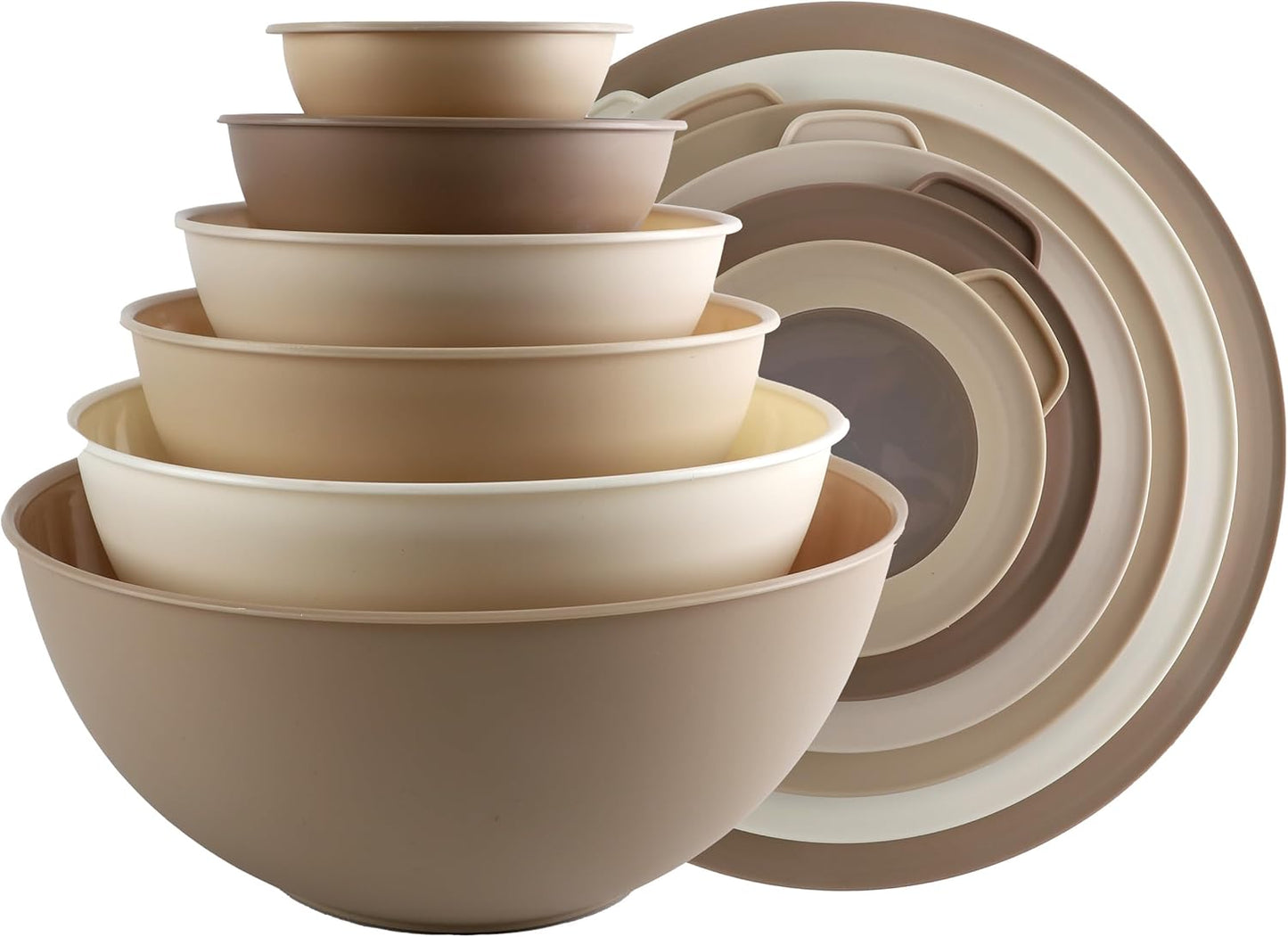 COOK WITH COLOR Mixing Bowls Set - 12 Piece Nesting Bowls