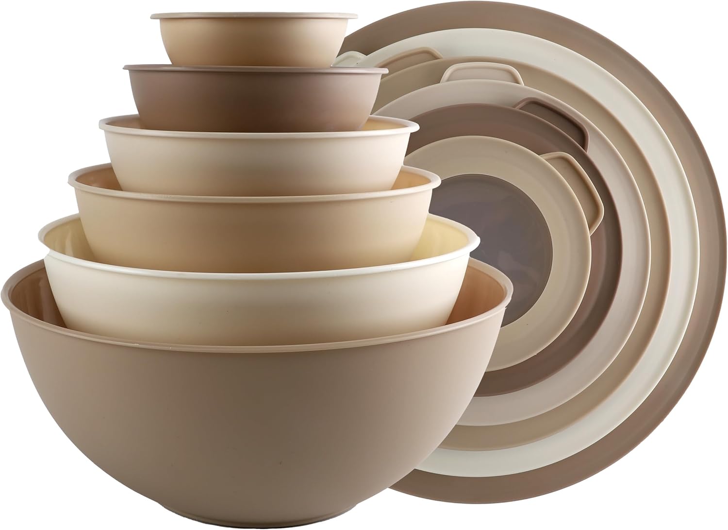 COOK WITH COLOR Mixing Bowls Set - 12 Piece Nesting Bowls