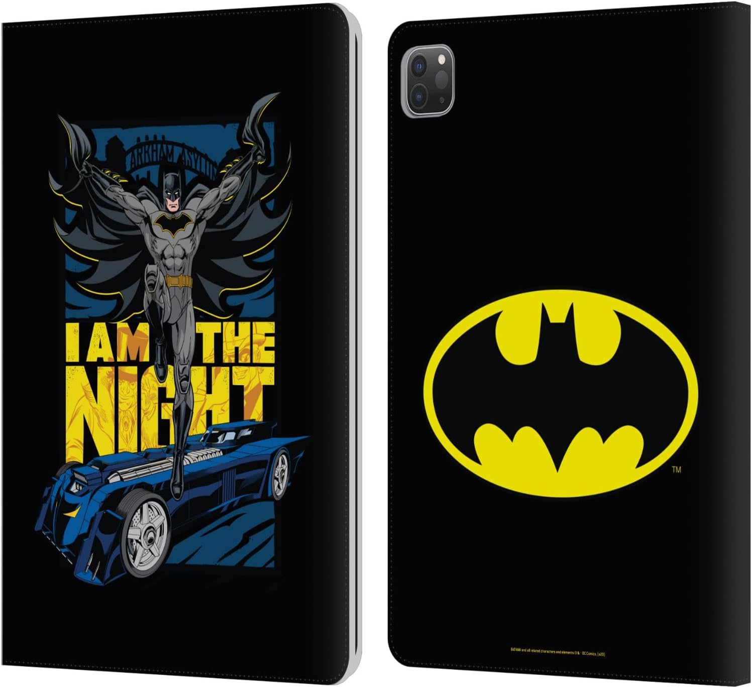 Batman DC Comics I Am The Night Leather Wallet Case for iPad Pro