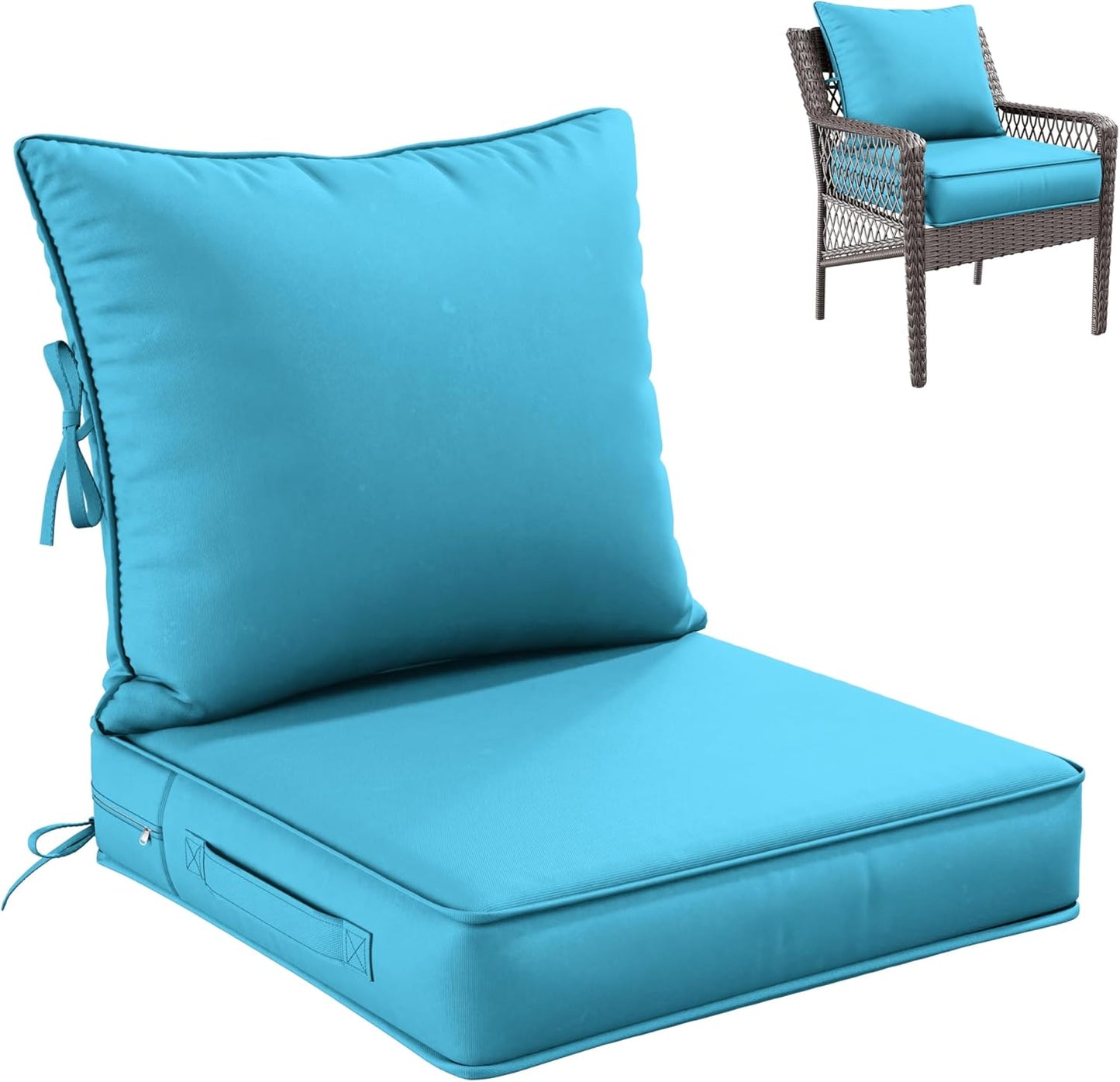 Premium Outdoor Seat Cushion Set for Patio Furniture Comfort