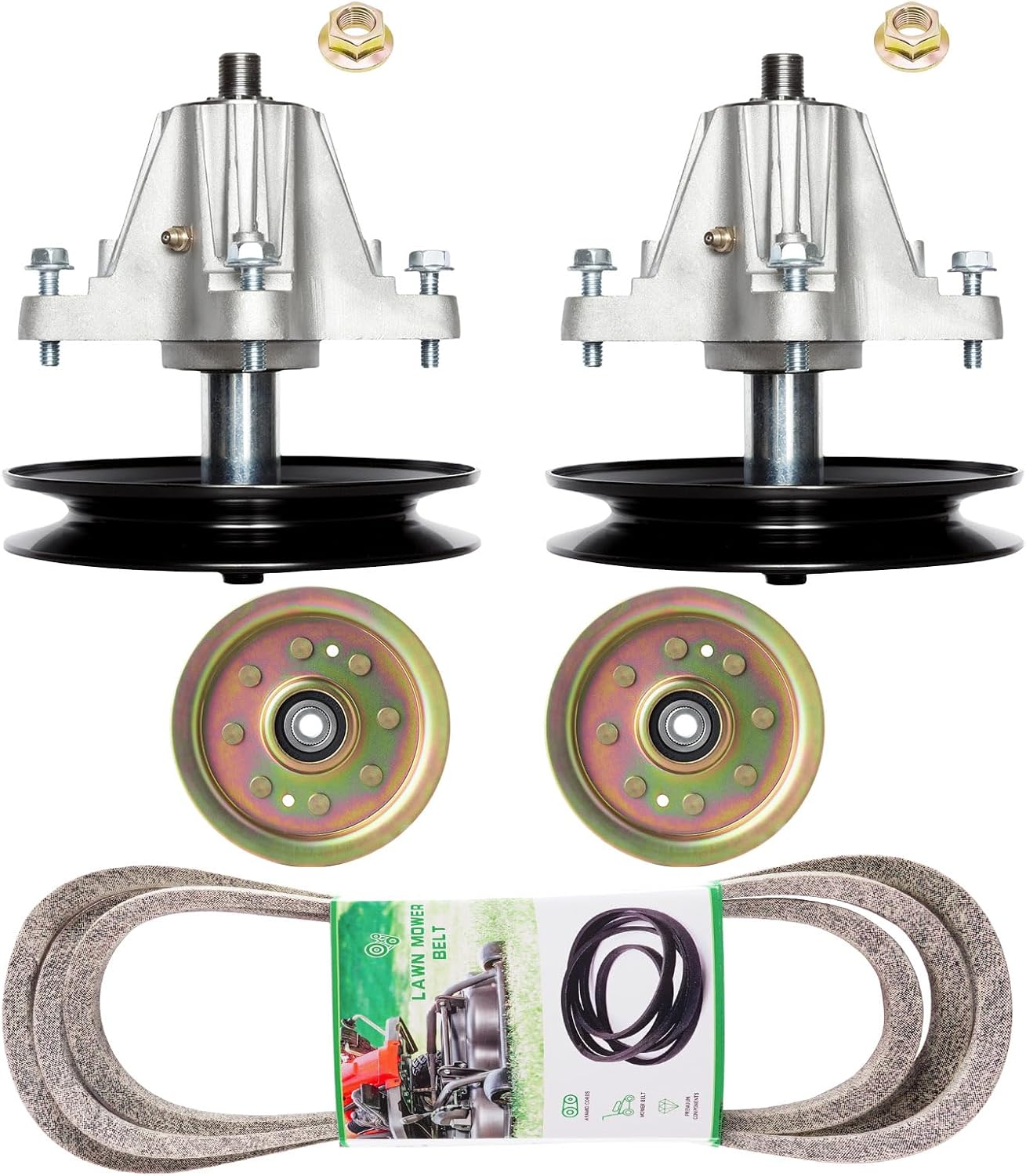 Mower Deck Rebuild Kit with Spindles and Idler for Cub Cadet