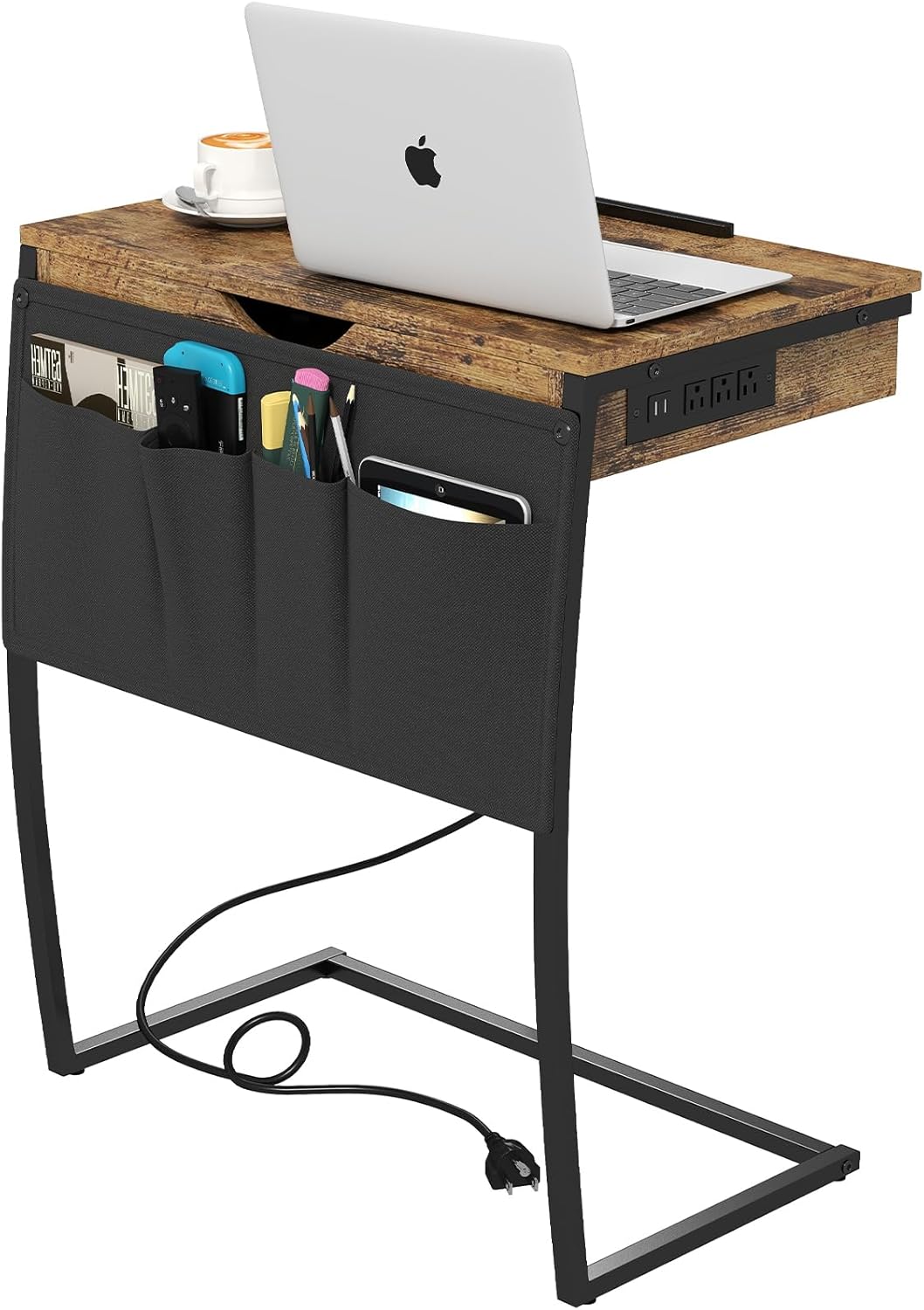 Hadulcet C Table: Charging Station + Laptop Stand