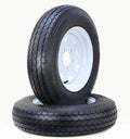 Trailer Tire Wheel Assembly ST175/80D13 6-Ply 5-Lug White Spoke