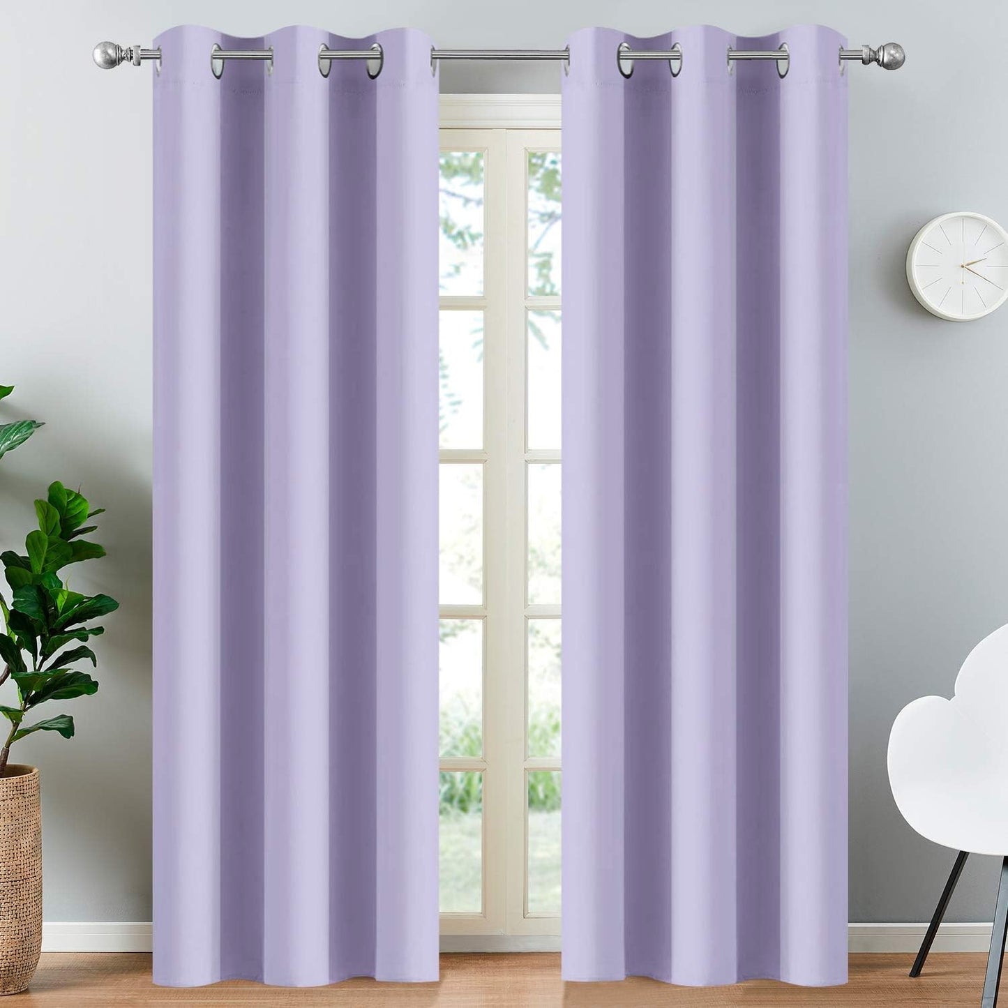 Yakamok Blackout Curtains for Bedroom - Grommet Thermal Insulated