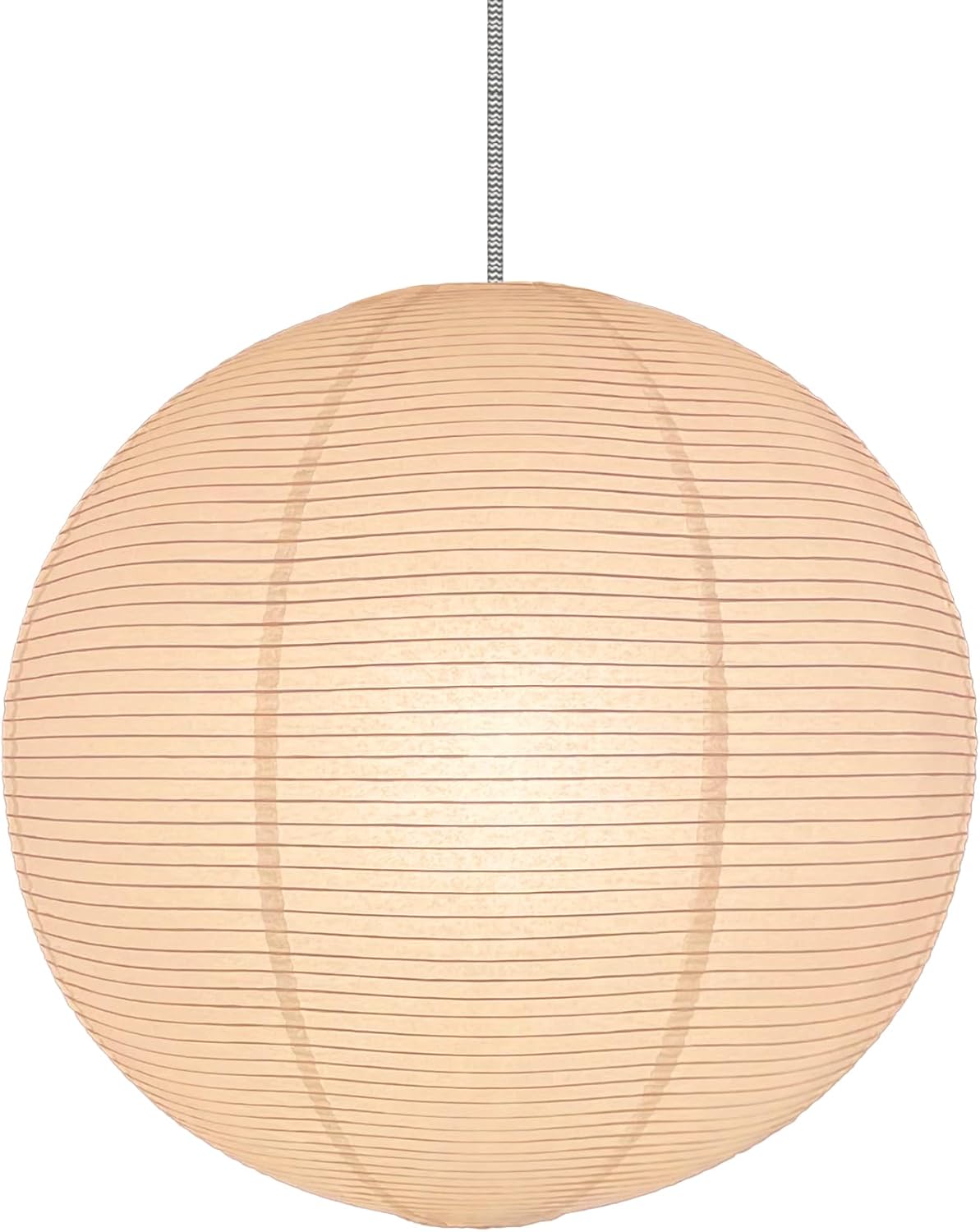 White Round Paper Lamp Shade for Indoor Use and Decor