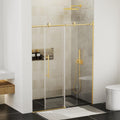 Frameless Sliding Shower Door 56-60 in W x 75 in H - Quiet Soft-Close