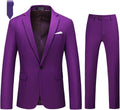 MOGU Men's Slim Fit 2-Piece Tuxedo Suit for Weddings & Prom