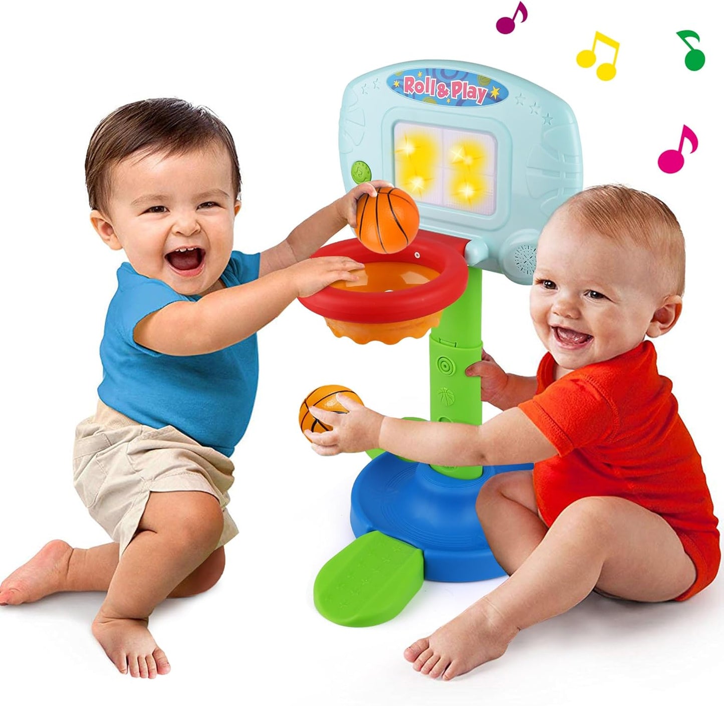 LotFancy Kids Basketball Hoop with Light and Music for Toddlers