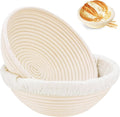 Dimpola 9-inch Sourdough Proofing Basket Set