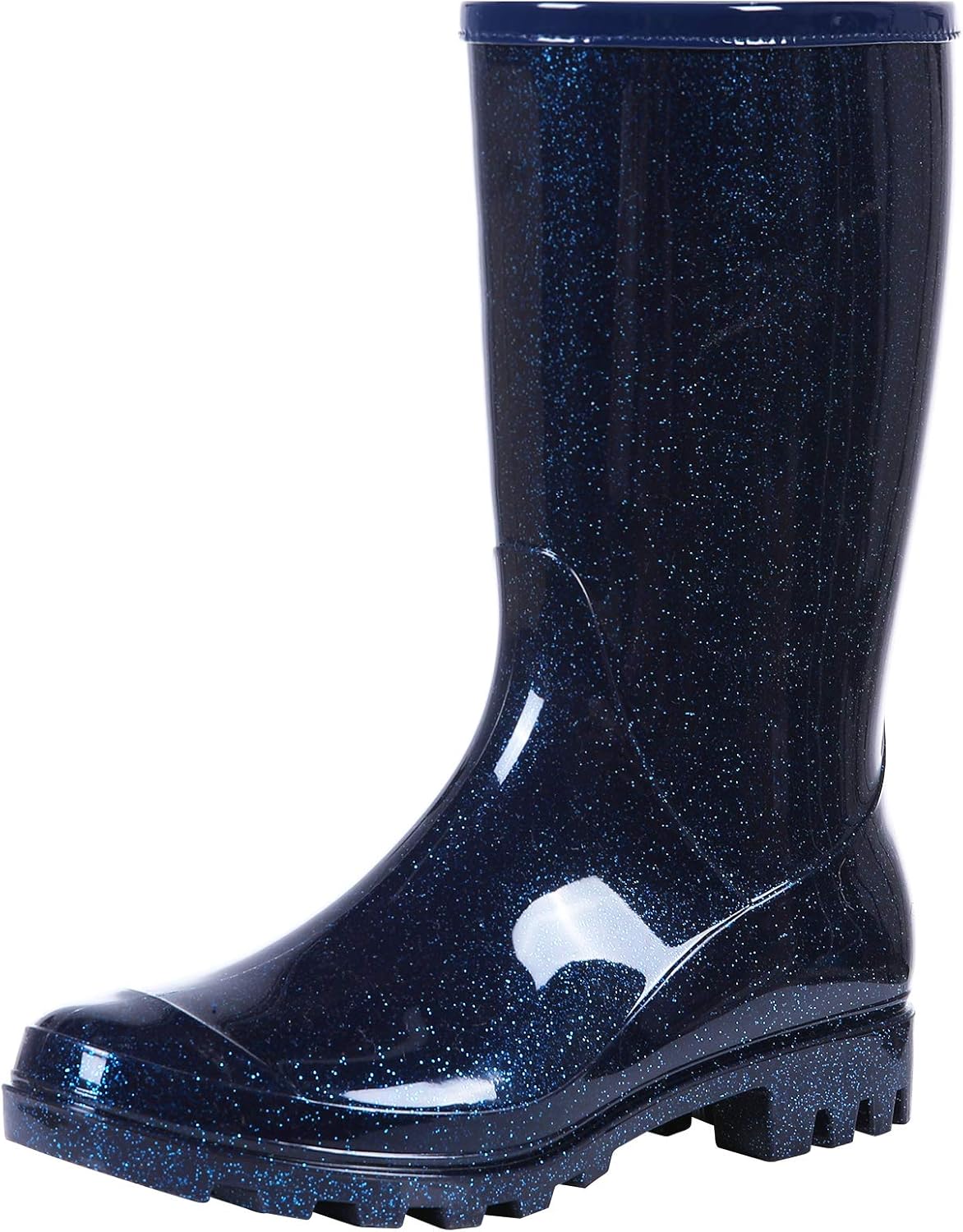 Evshine Women's Mid Calf Rain Boots for Stylish Wet Weather Wear