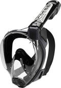 Cressi Duke Full Face Snorkel Mask - Wide View, Easy Breathing