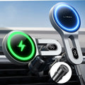 LISEN MagSafe Car Mount Charger 15W Wireless Charger for Car - Secure