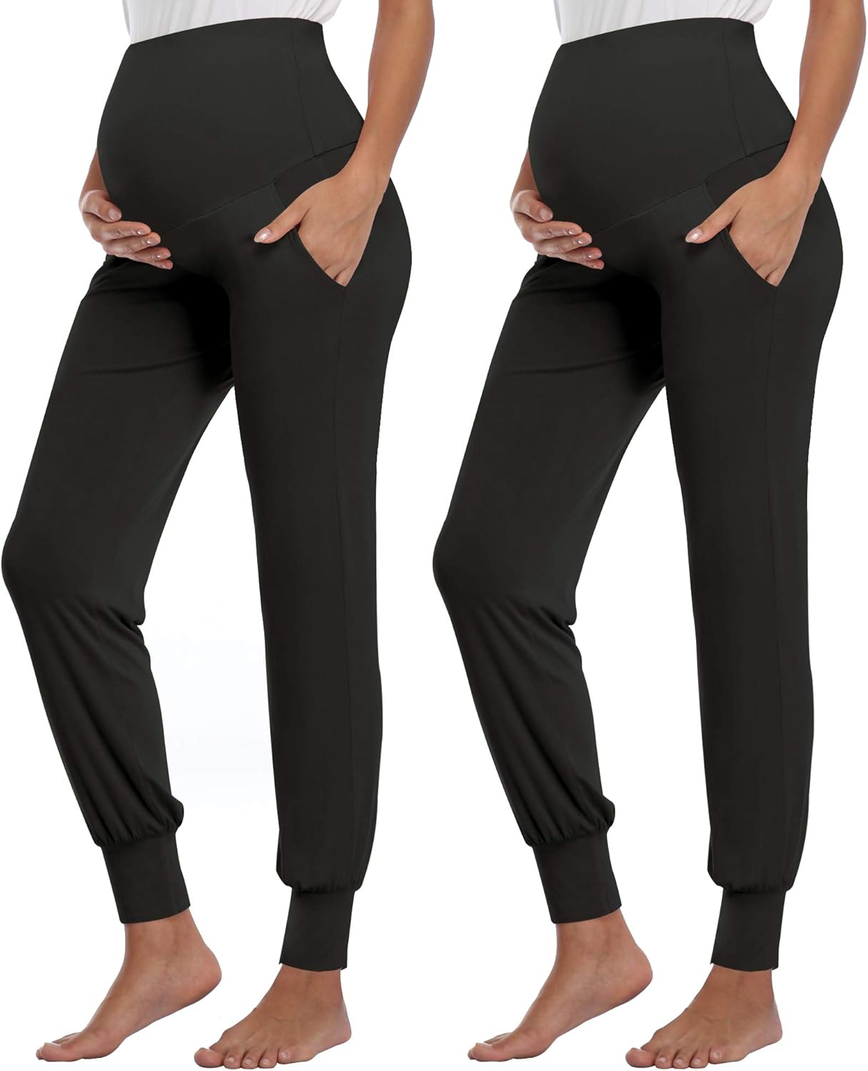 Stretchy Lounge Workout Sweatpants for Maternity Comfort