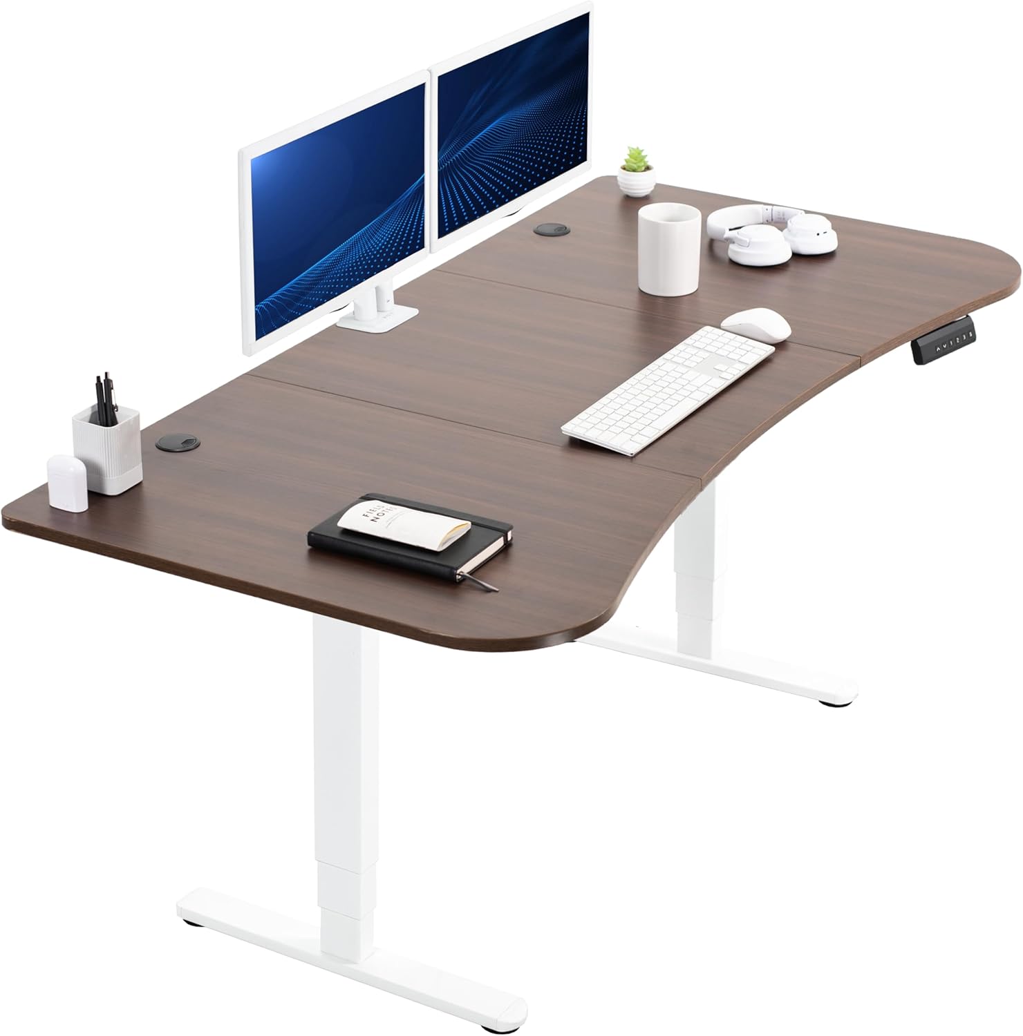 VIVO Electric Dual Motor Standing Desk with Memory Height Adjustment