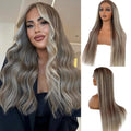 Balayage Blonde Lace Front Wig 32in Human Hair - Natural Look