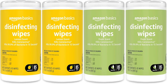 Multipurpose Disinfecting Wipes, Lemon Scent, 340 Count