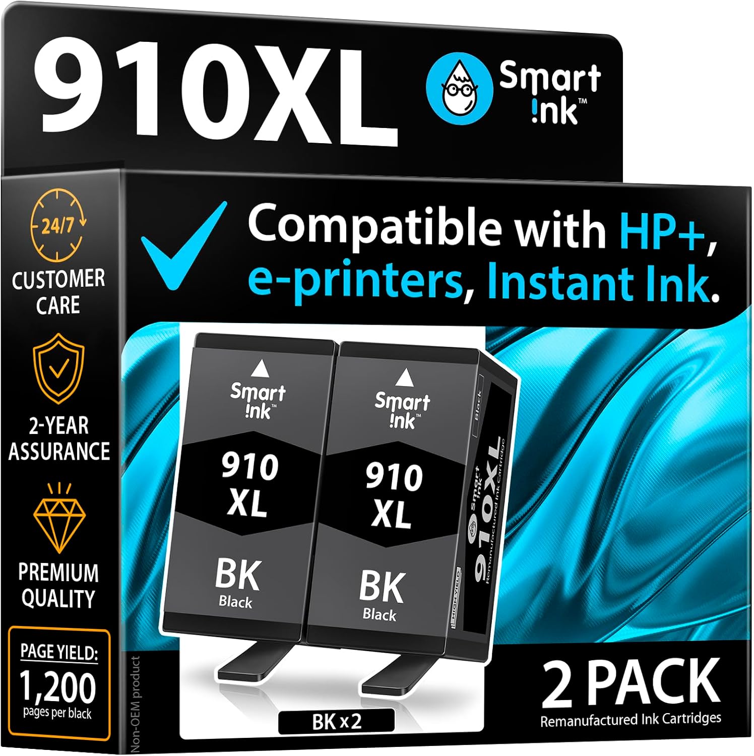 Smart Ink Remanufactured 910XL Ink Cartridge for HP Printers