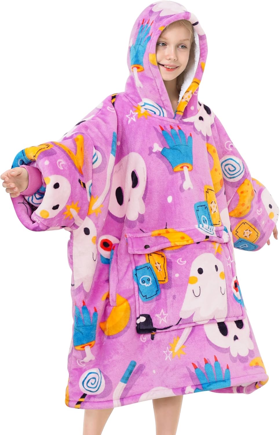 Narecte Kids Hoodie Blanket for Girls - Perfect Birthday Gift